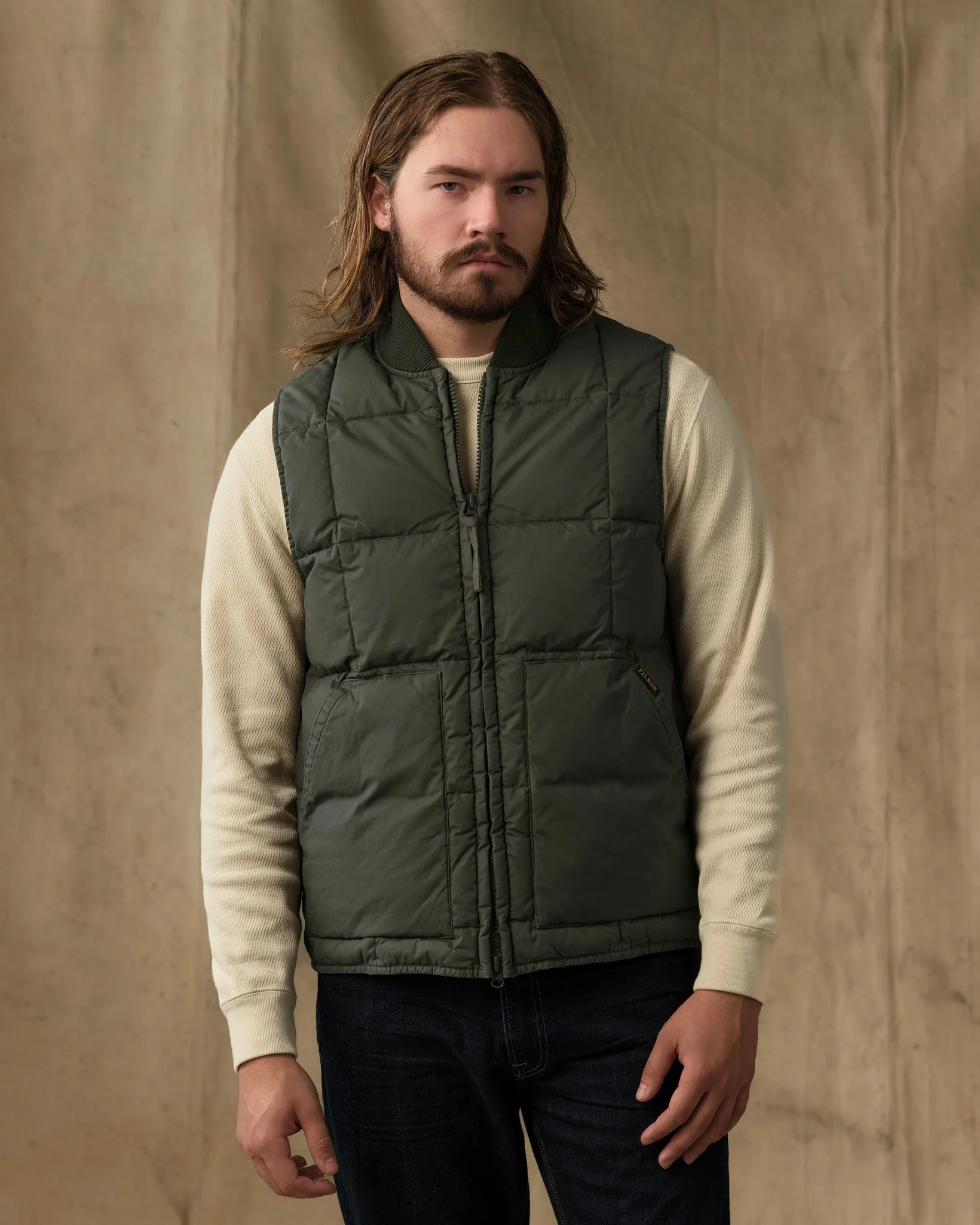 Heritage Cotton Down Vest - Beluga