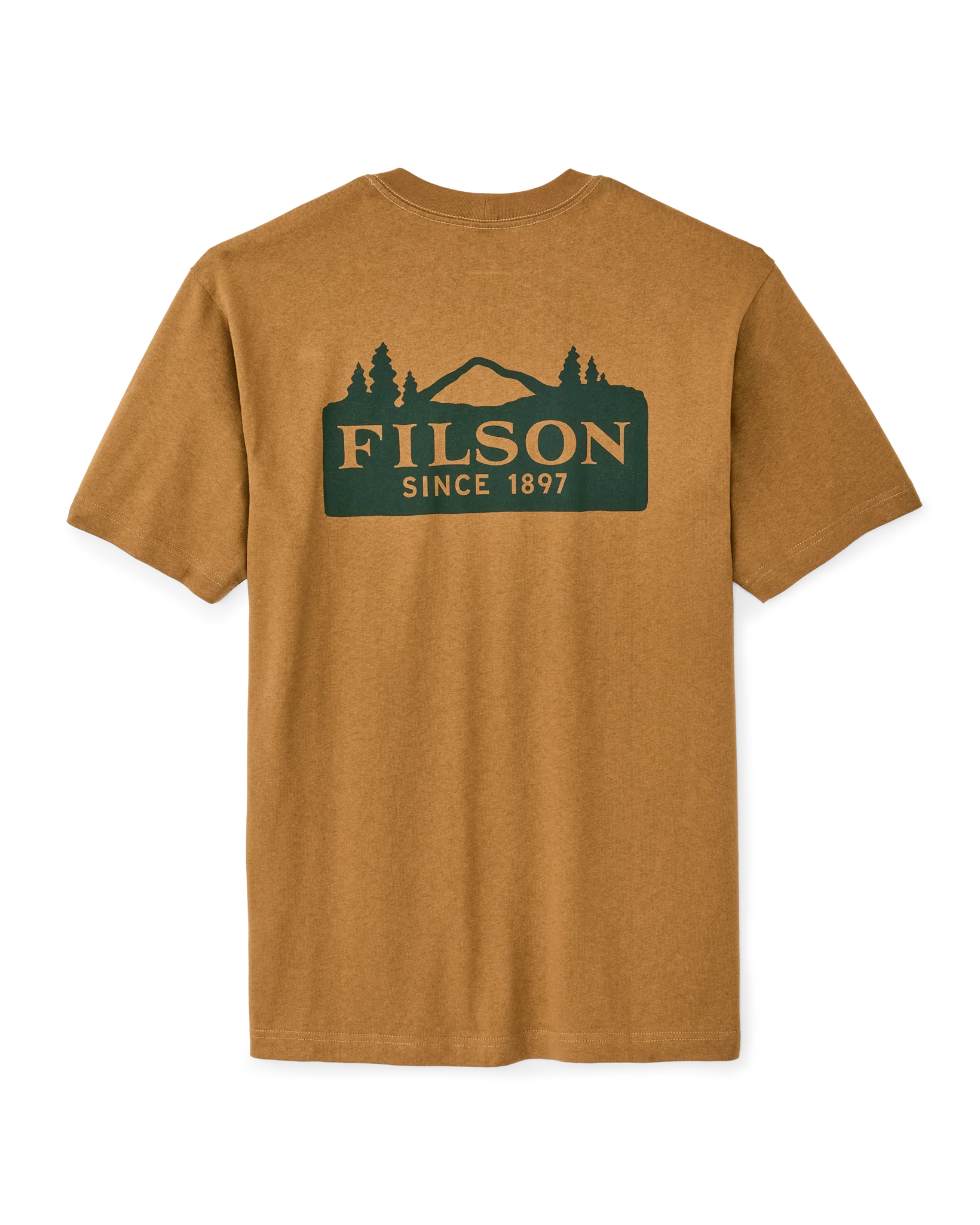 Frontier Logo T-shirt - Golden Tan / Scenic Mark