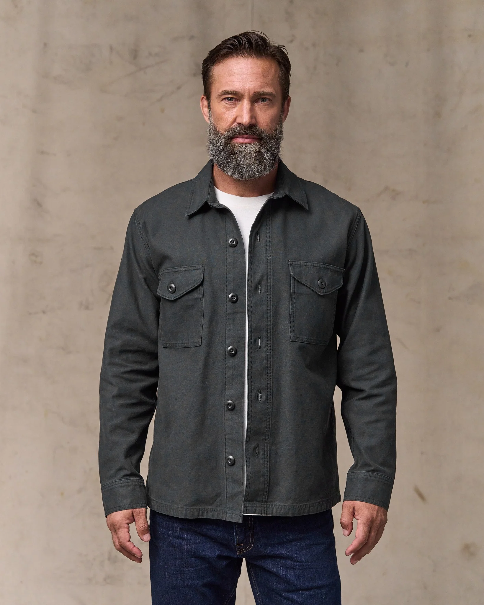 Field Jac-Shirt - Washed Faded Black