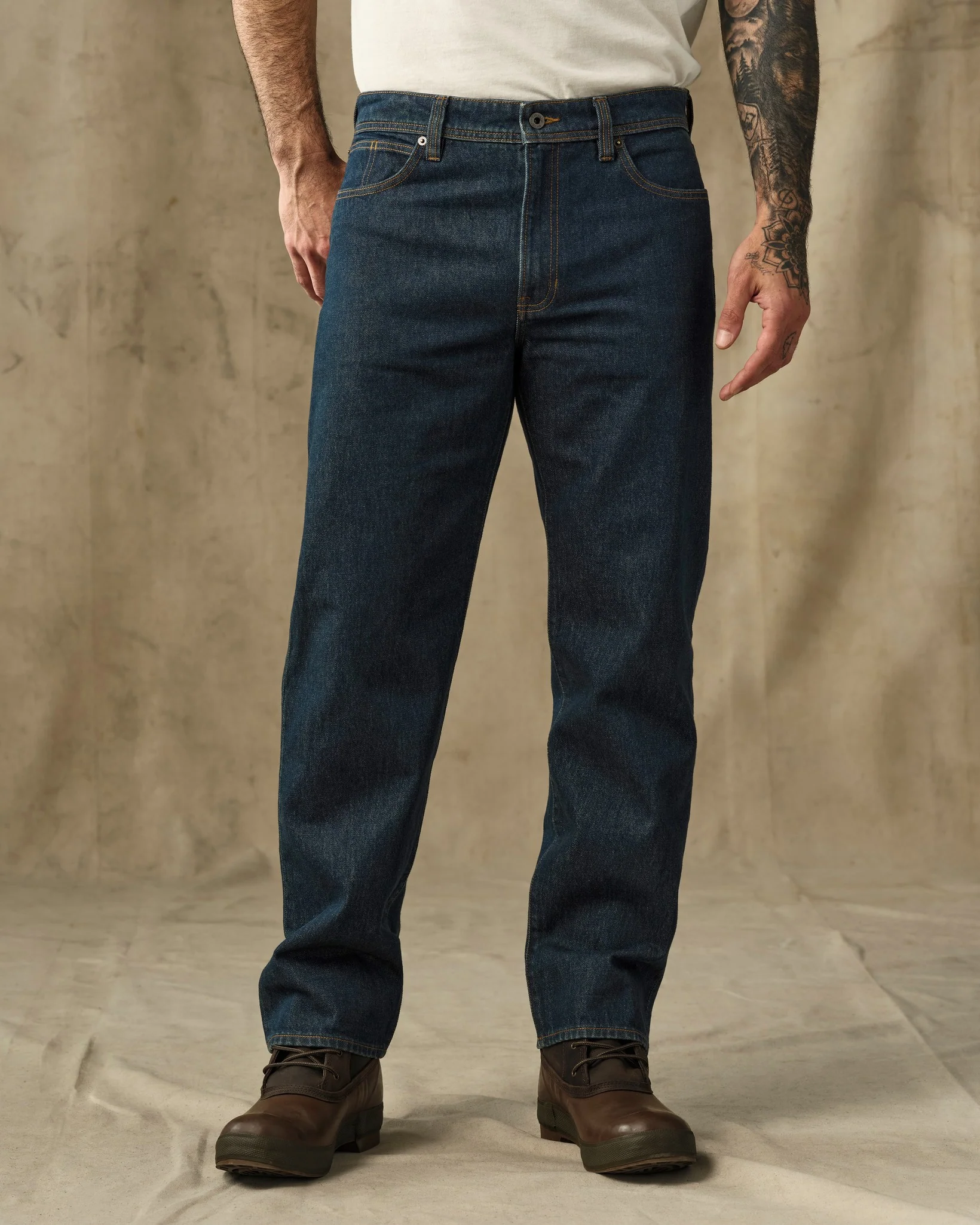 14-oz. Straight-Leg Jeans - Rinsed Vintage Indigo