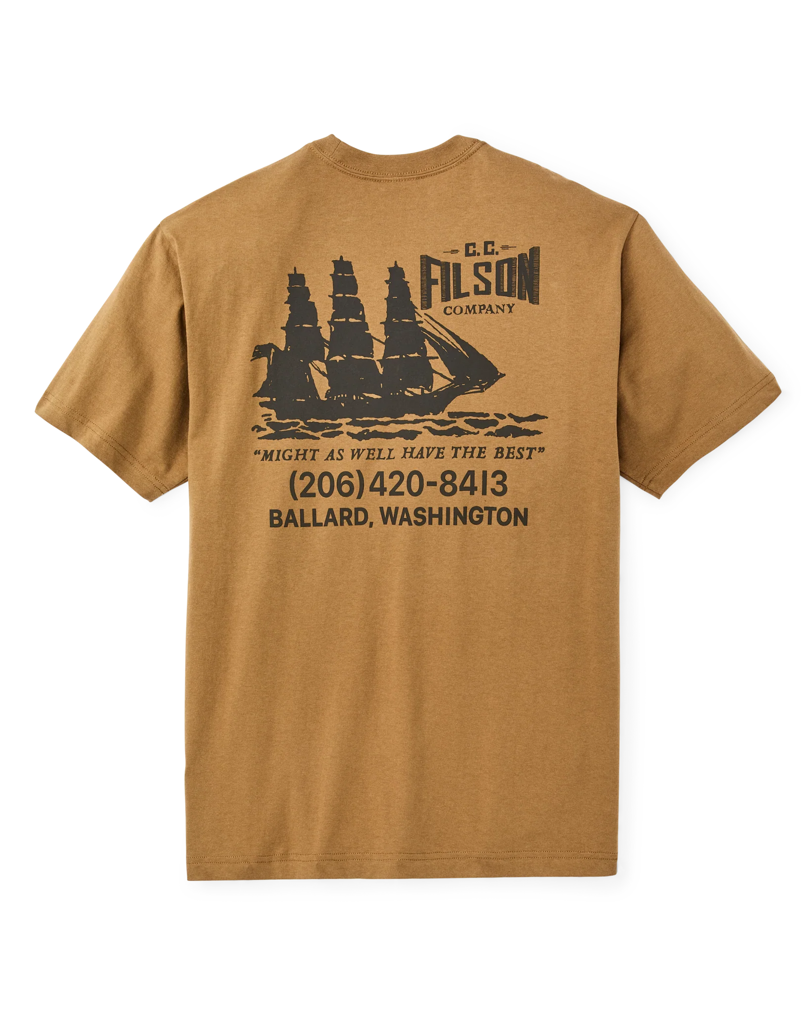 Ballard Short Sleeve Graphic T-Shirt - Dull Gold