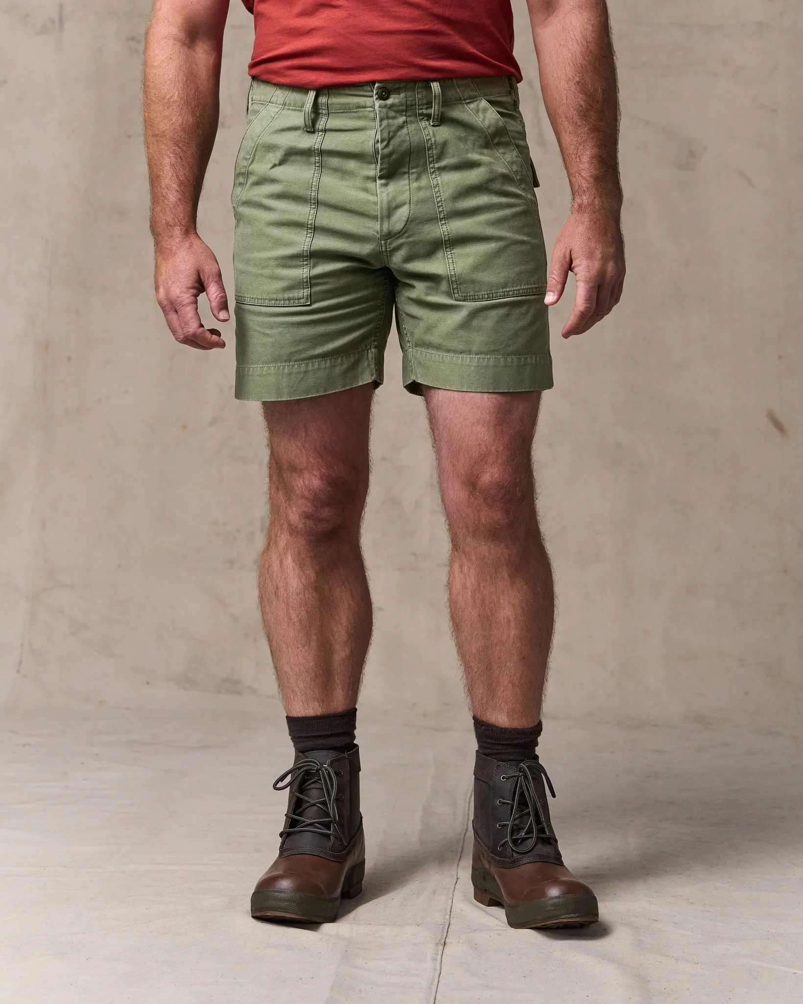 Field Supply Shorts - Washed Fatigue Green