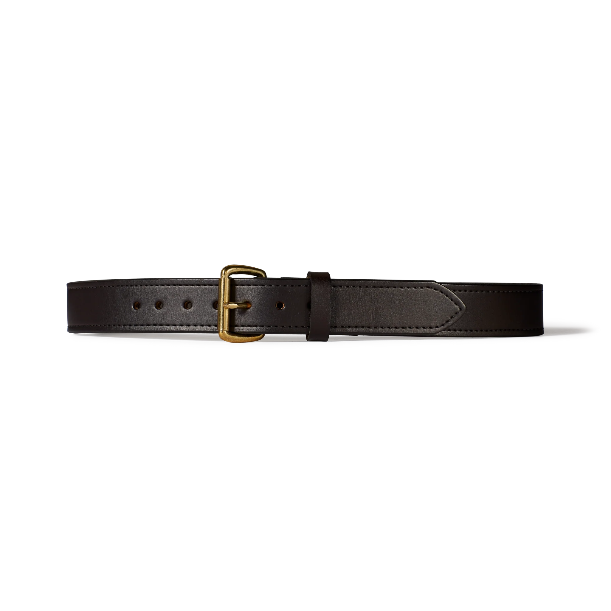 1-1/2 Double Bridle Leather Belt - Brown Leather