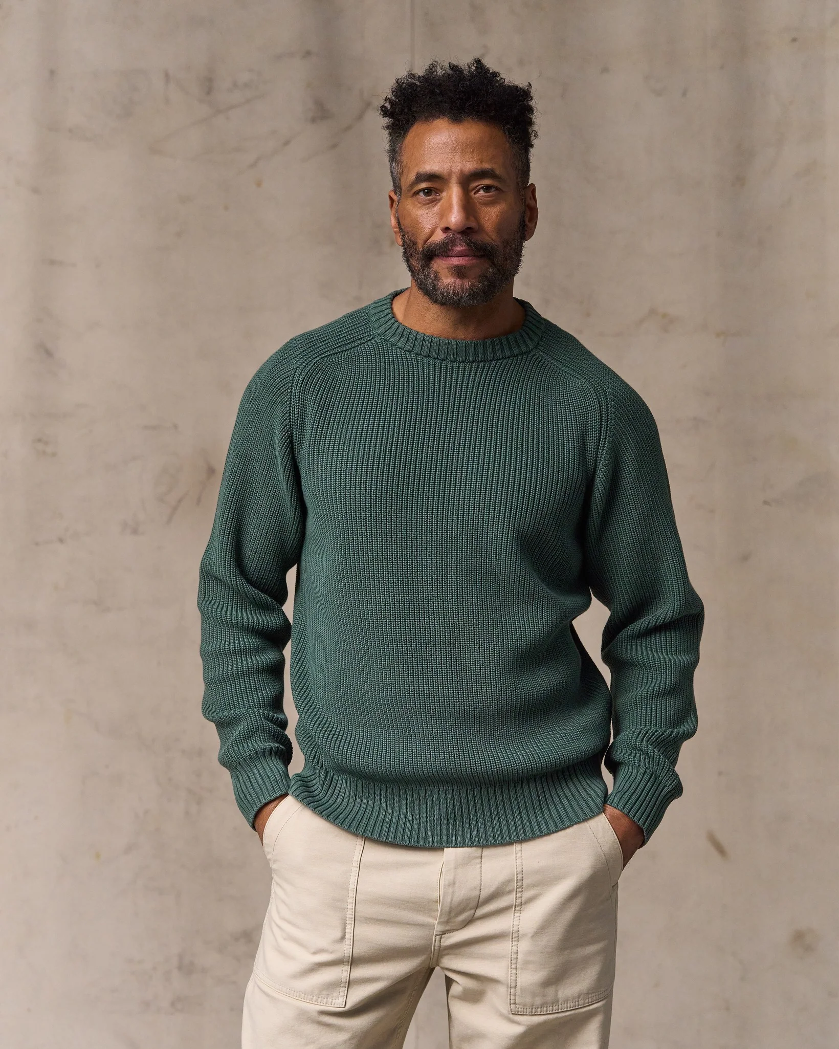 Vintage Cotton Crewneck Sweater - Juniper