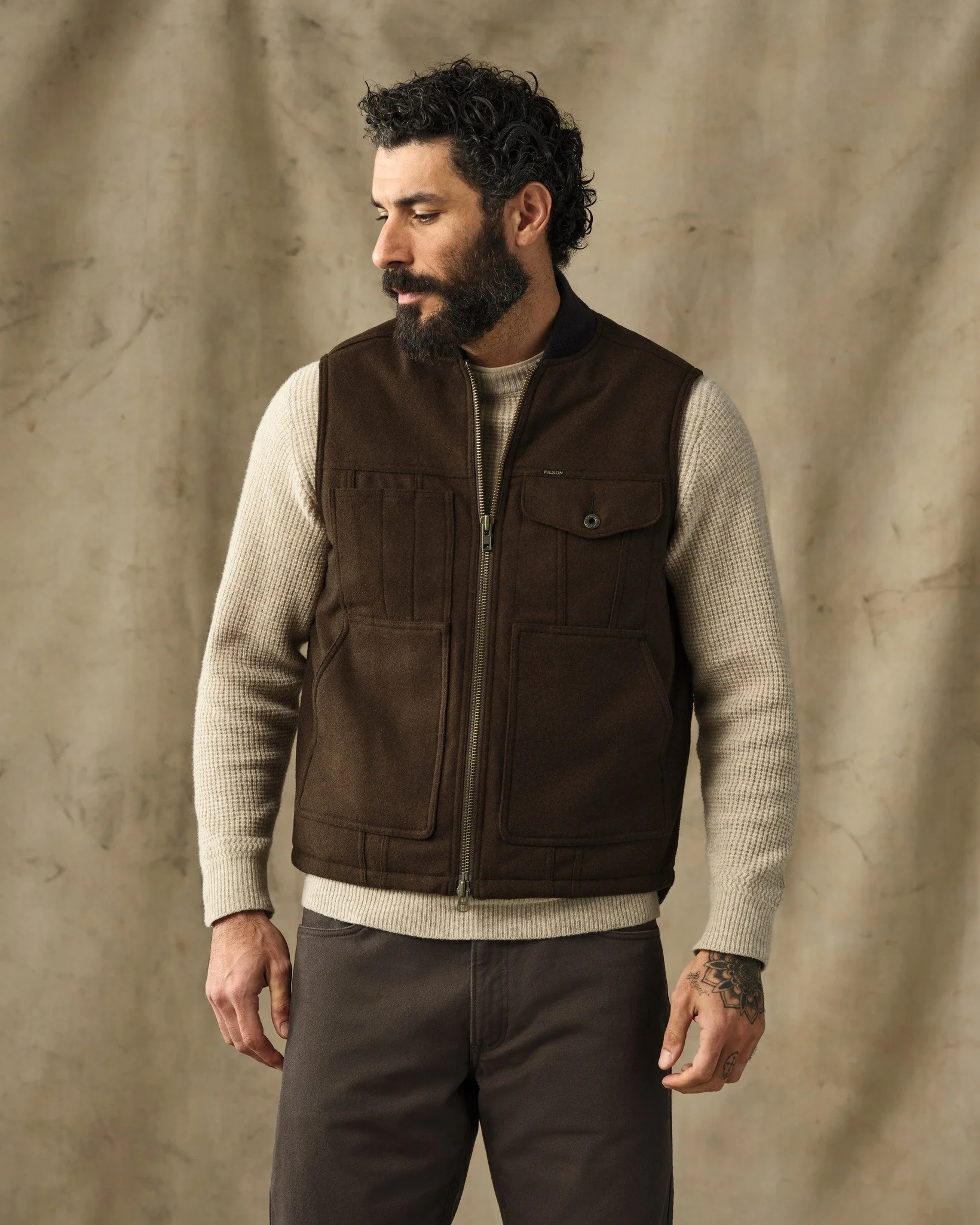 Spokane Insulated Work Vest - Beaver Brown