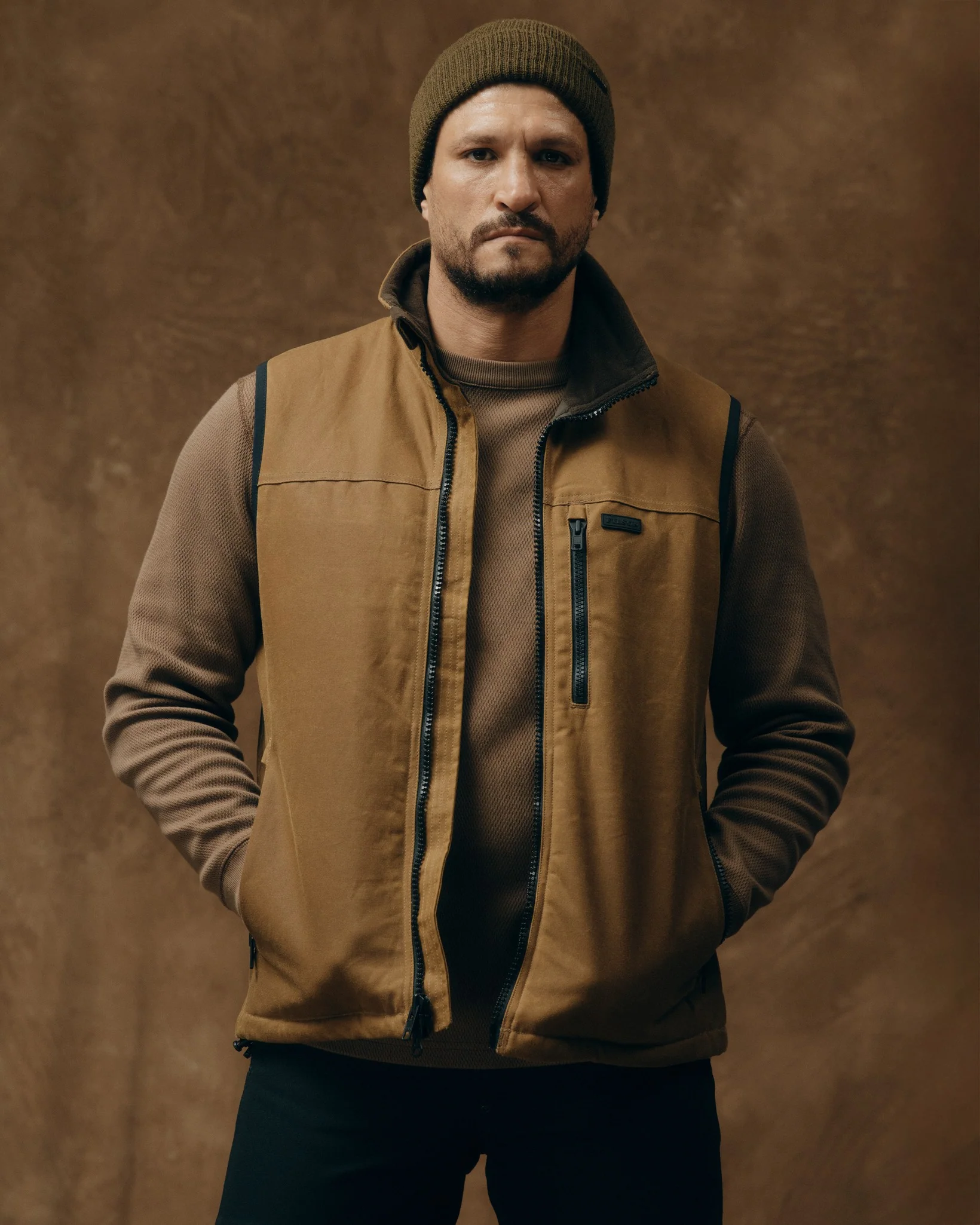 Tin Cloth Primaloft Vest - Dark Tan 2