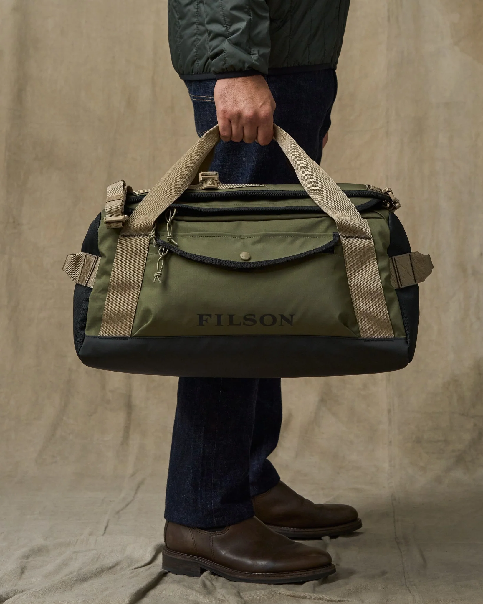 All-weather 40l Duffle - Olive / Black / Covert