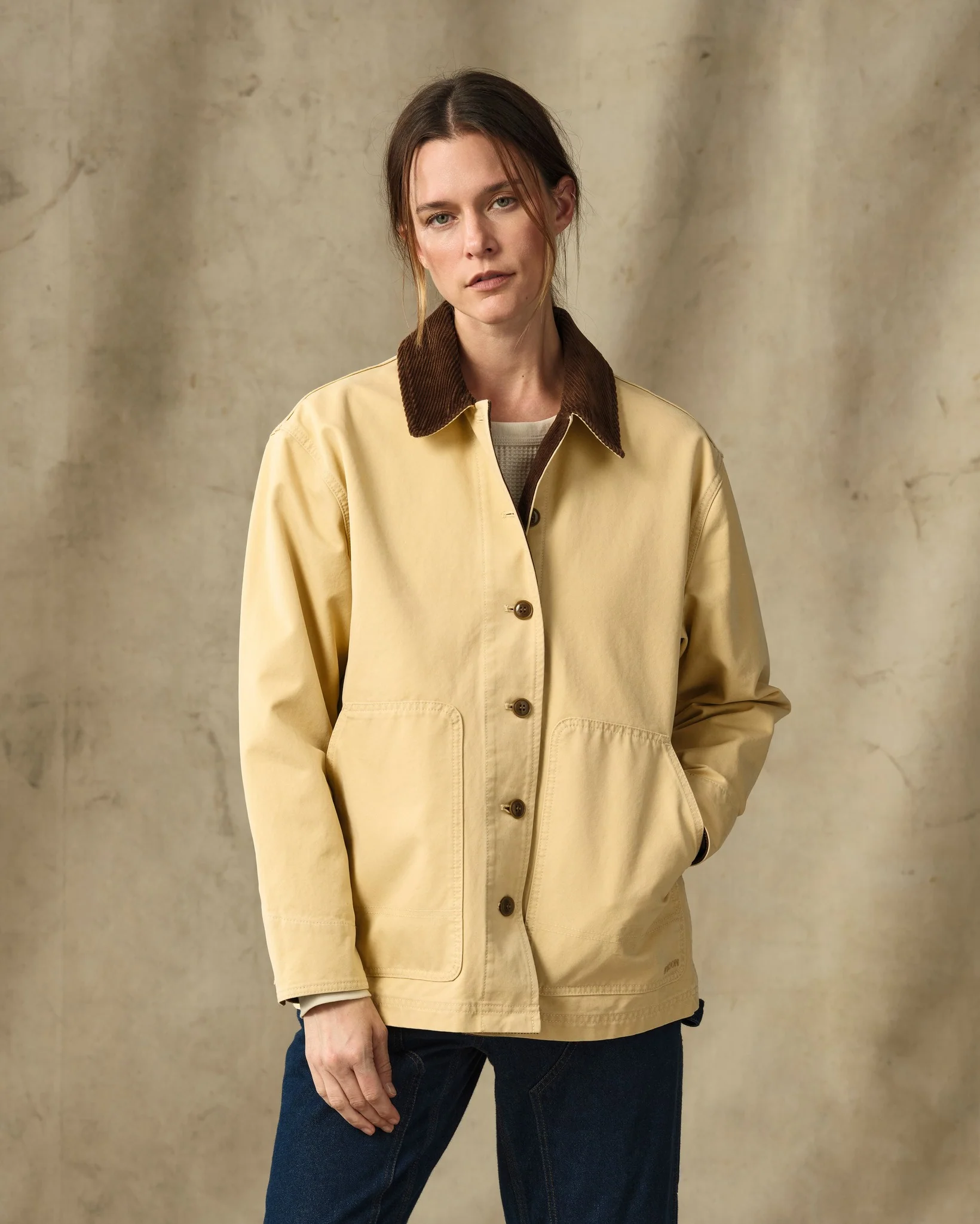 Women's Canvas Barn Coat - Antique Khaki