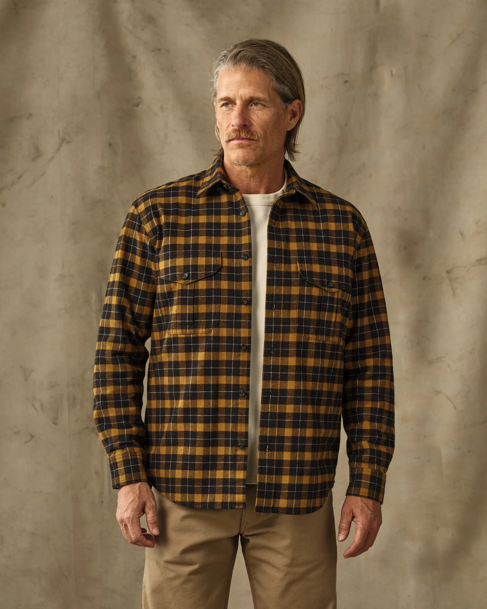 Alaskan Guide Shirt - Black / Gold Plaid