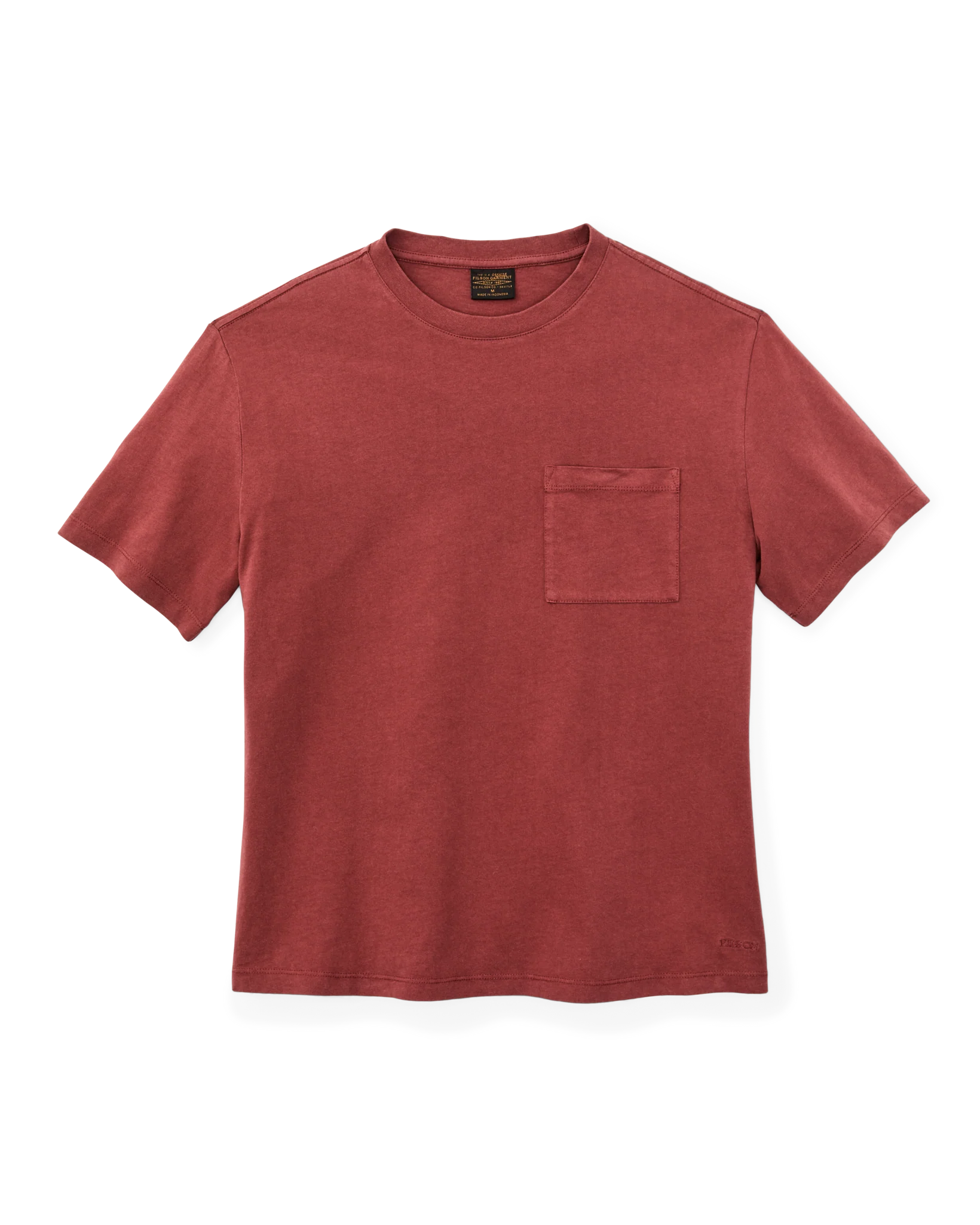 Women's Short Sleeve Pocket Tee - Fired Brick