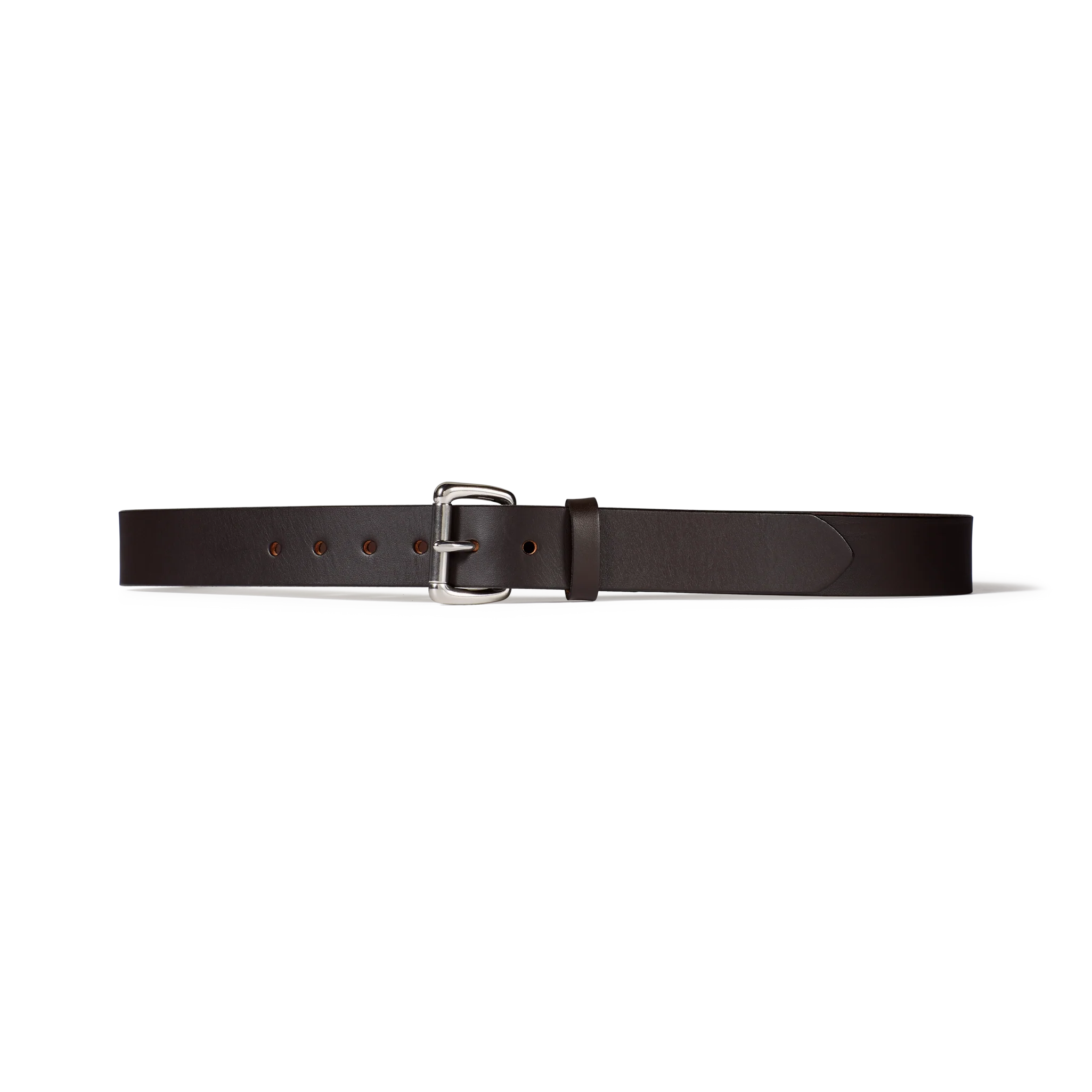 1.25 Bridle Leather Belt - Brown Leather/Stainless Steel