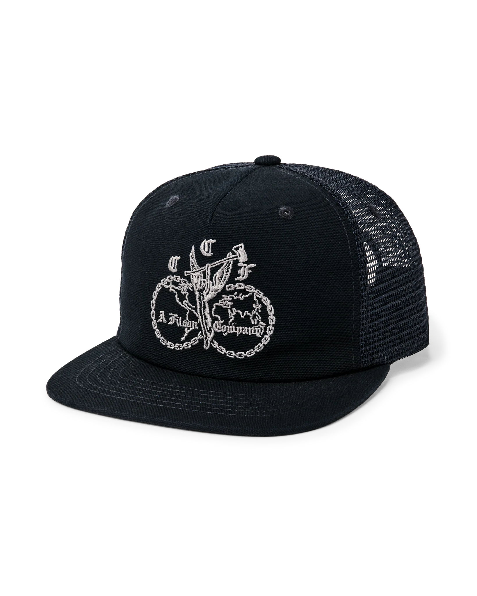 Axe Angel Trucker Mesh Cap - Navy