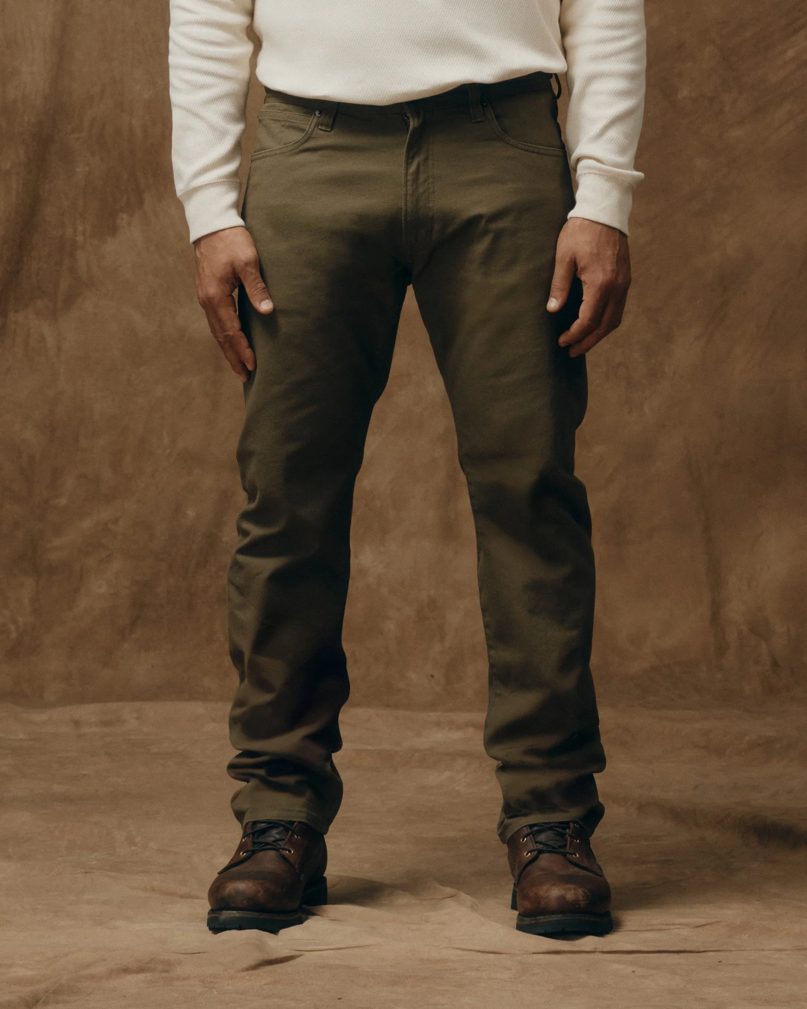 Dry Tin Cloth 5-Pocket Pants - Marsh Olive