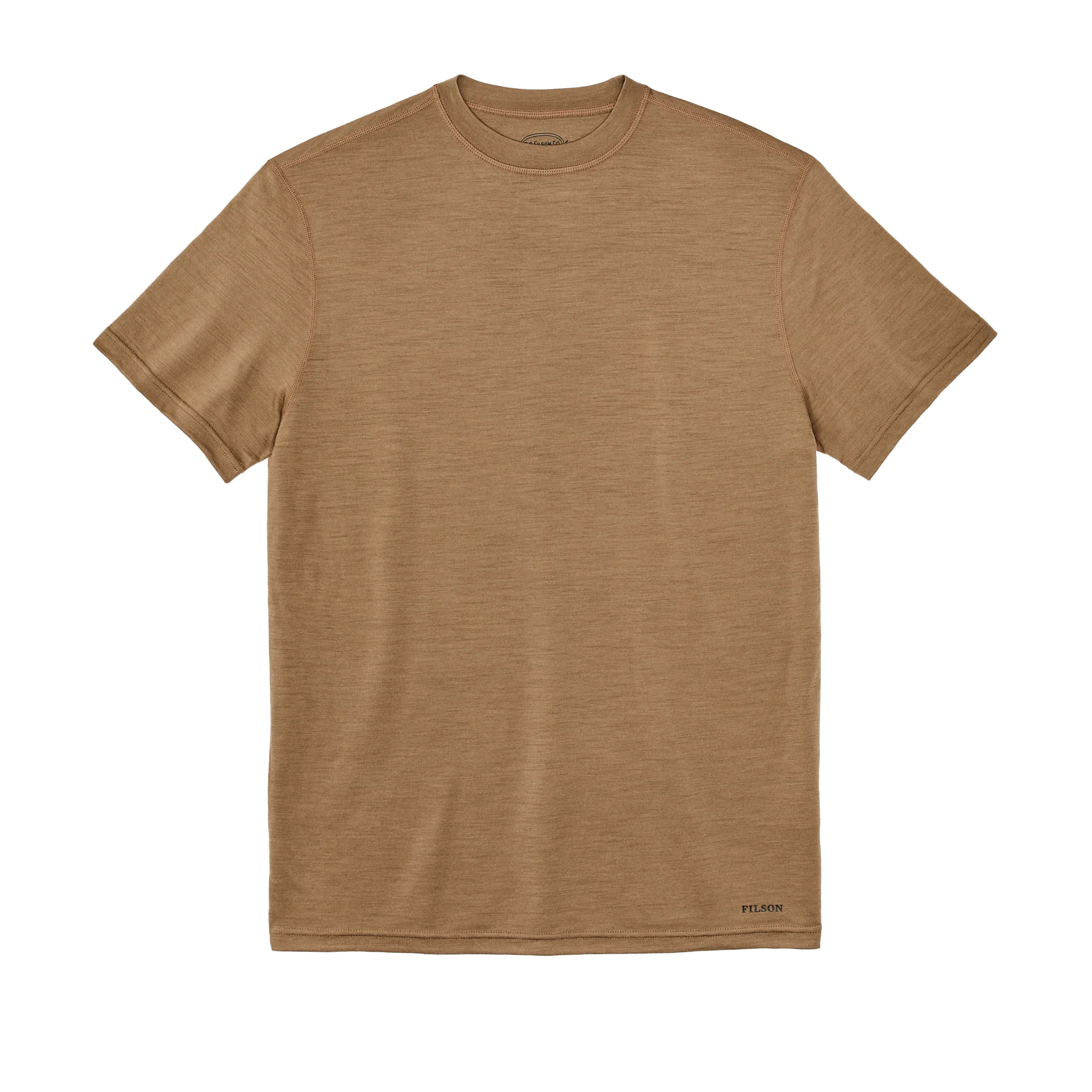 210g Merino Wool Short Sleeve Crewneck T-Shirt - Rugged Tan