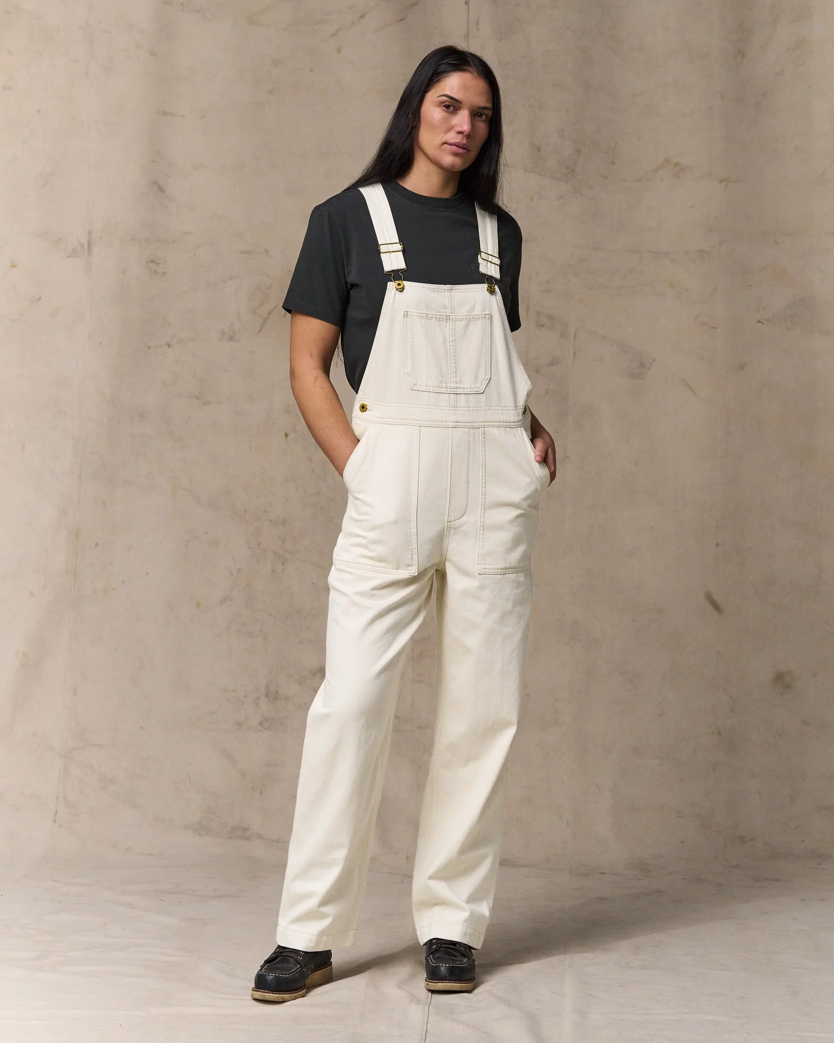 Women's Denim Overalls - Natural Seed
