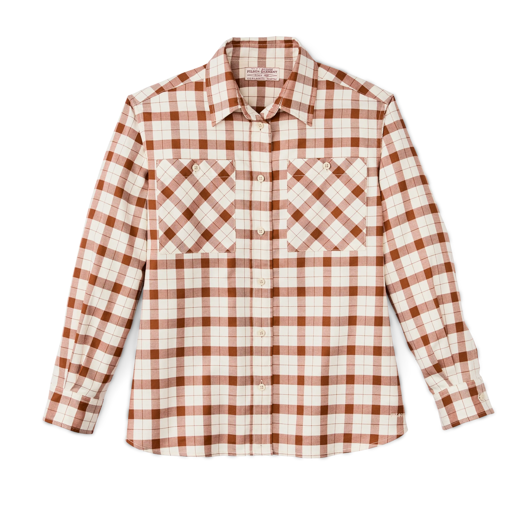 Women's Light Weight Alaskan Guide Shirt - Light Tan / Brown Plaid