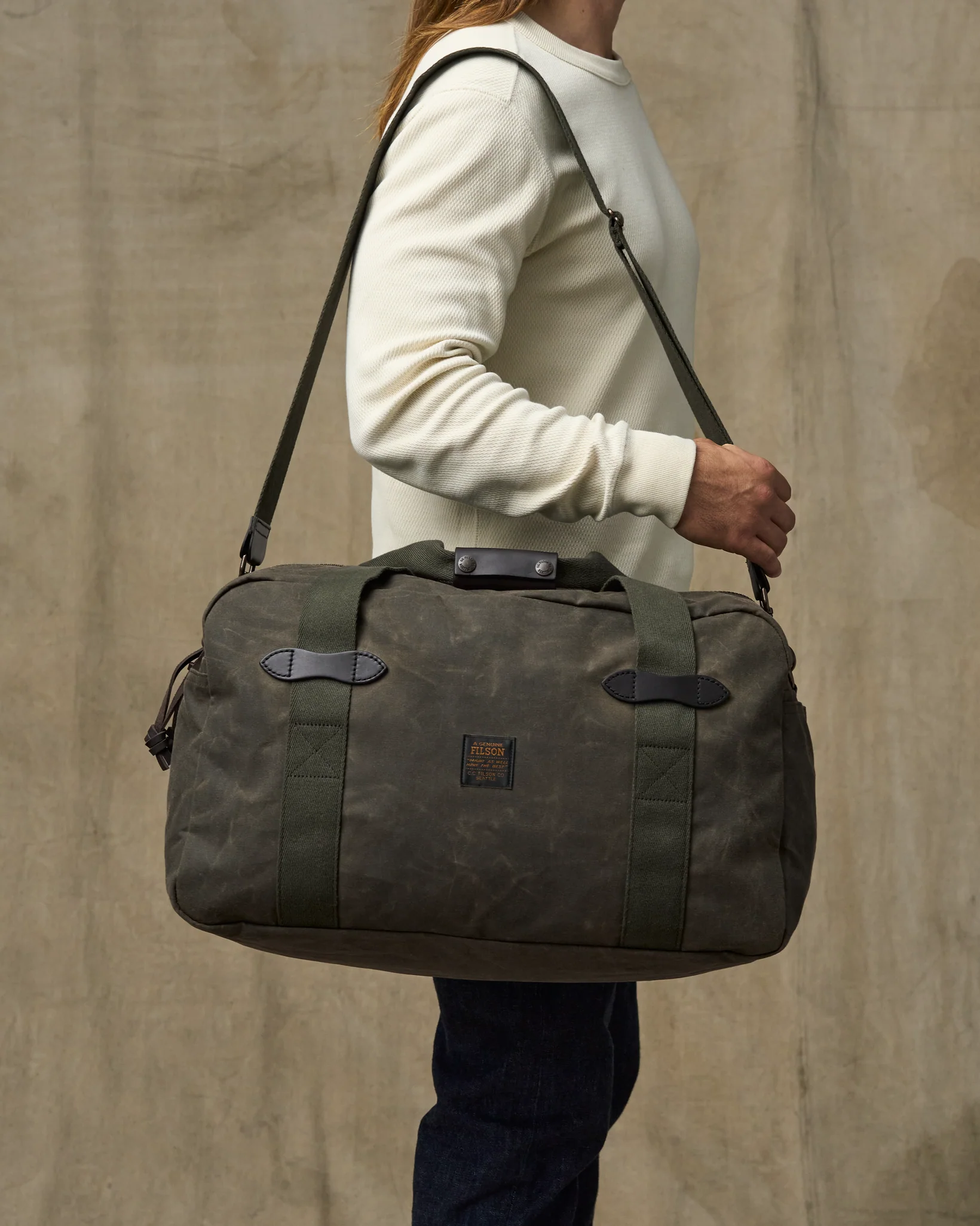 Medium Tin Cloth Duffle Bag - Otter Green