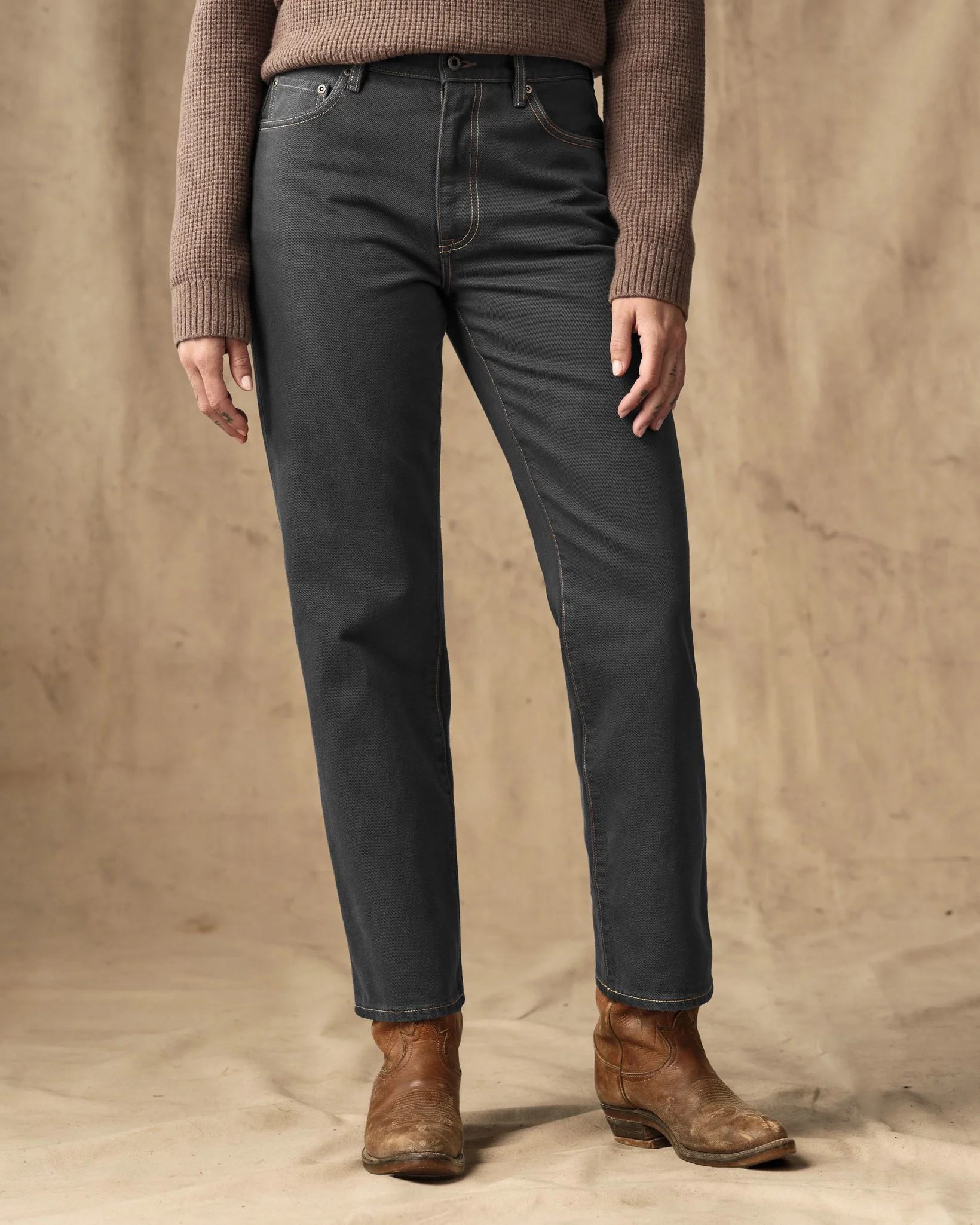 Women's 14-oz. Straight-Leg Jeans - Black