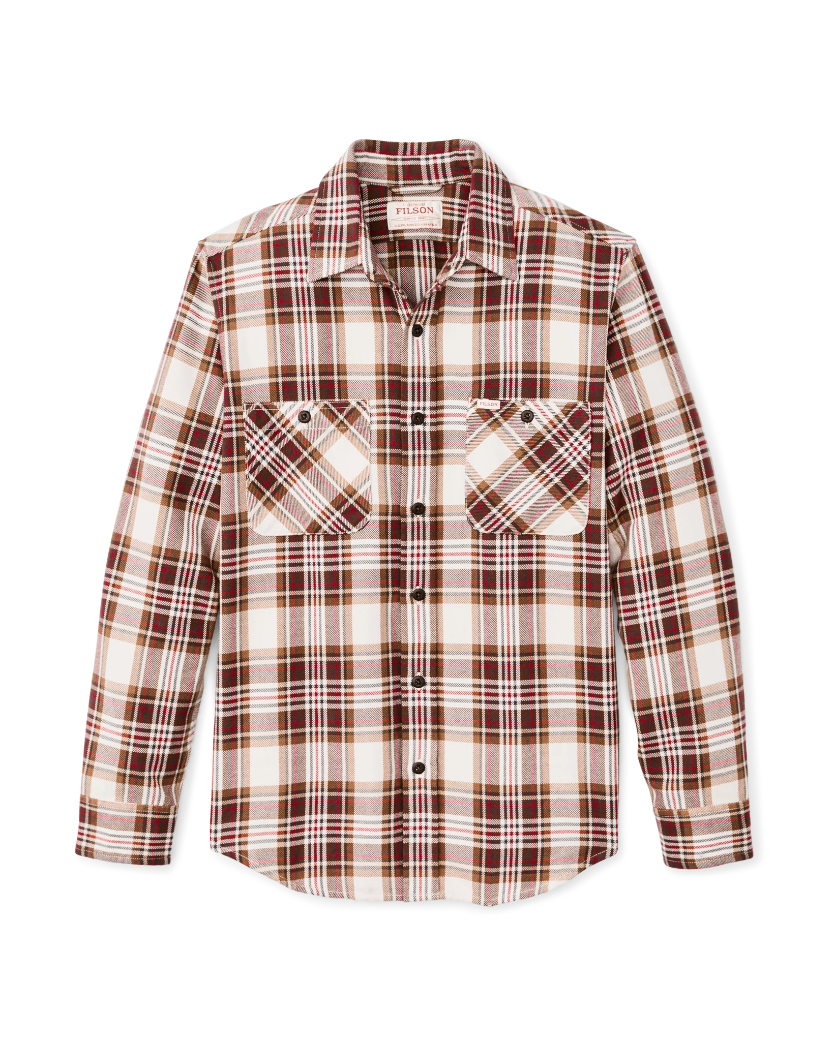 The Rangeland Flannel Shirt - Red / Brown Plaid