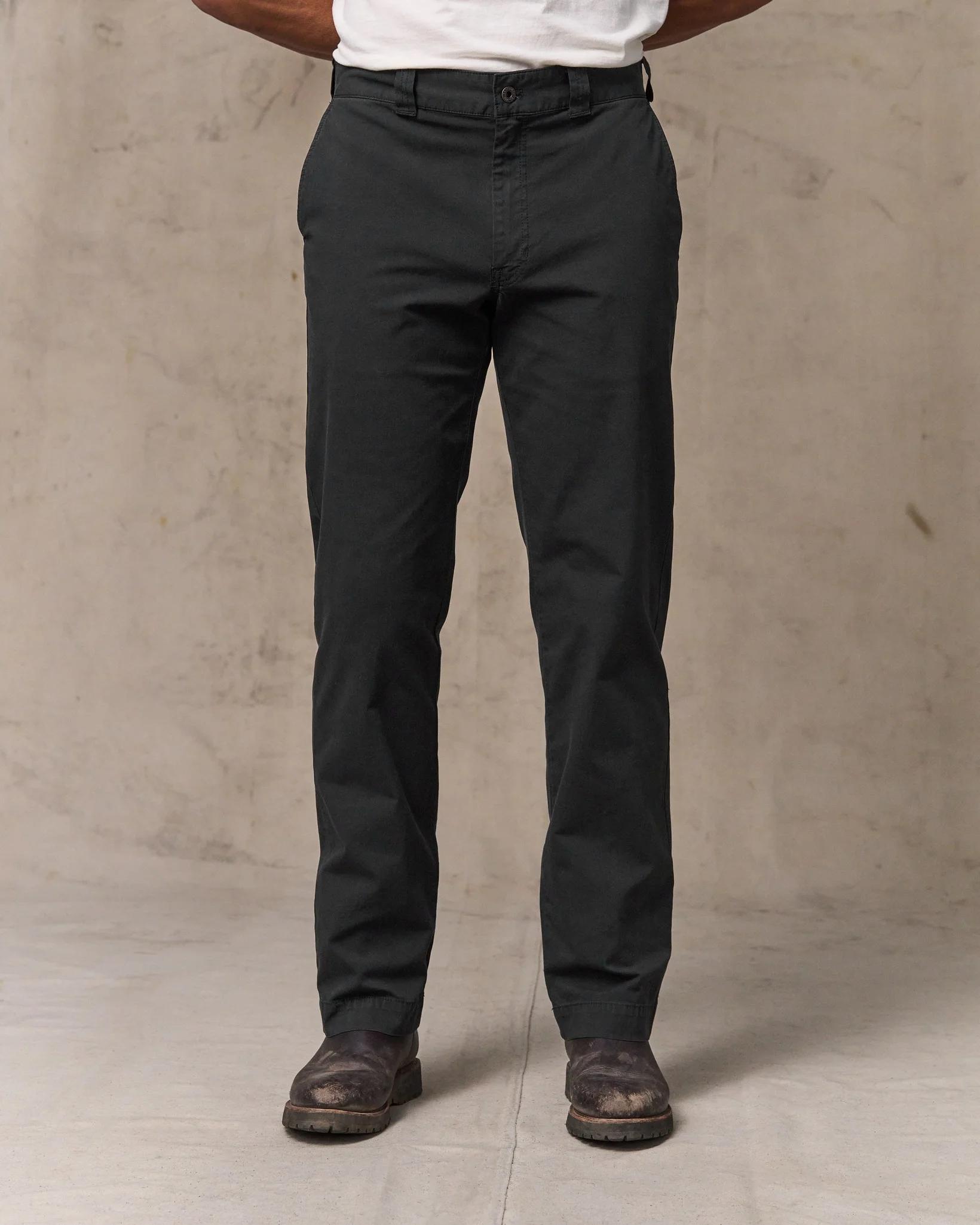 Granite Mountain Flat Front Pants - Washed Faded Black